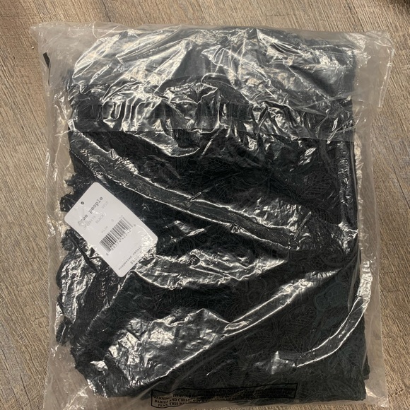 NWT Free People Dusk Lace Party Dress Black - Picture 5 of 5